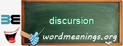 WordMeaning blackboard for discursion